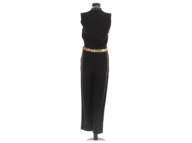 Mono Diane Von Furstenberg Negro de Seda - vista 2
