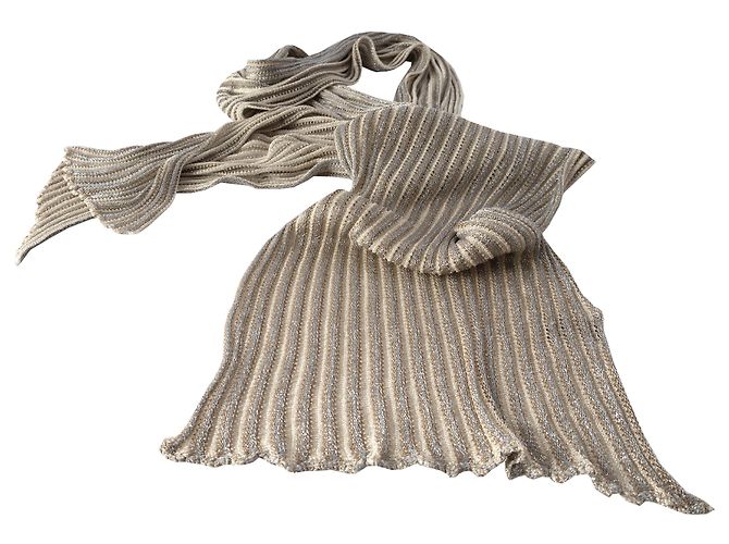 Missoni Gestreiftes Strickfoulard Golden - Ansicht 3