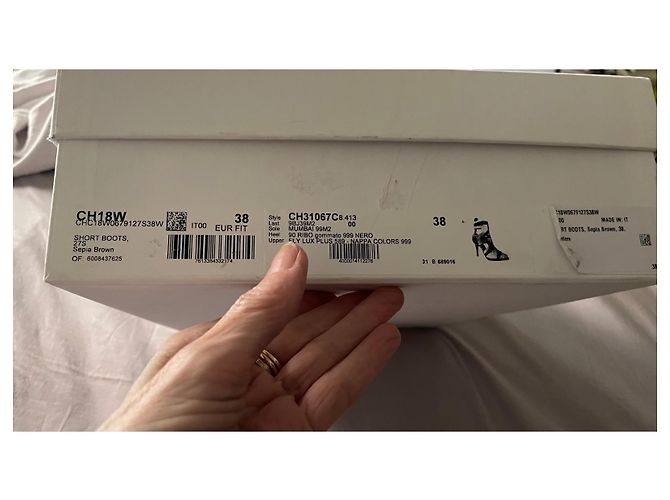 Stivaletti Chloé in pelle nero e marrone Marrone chiaro - vista 9
