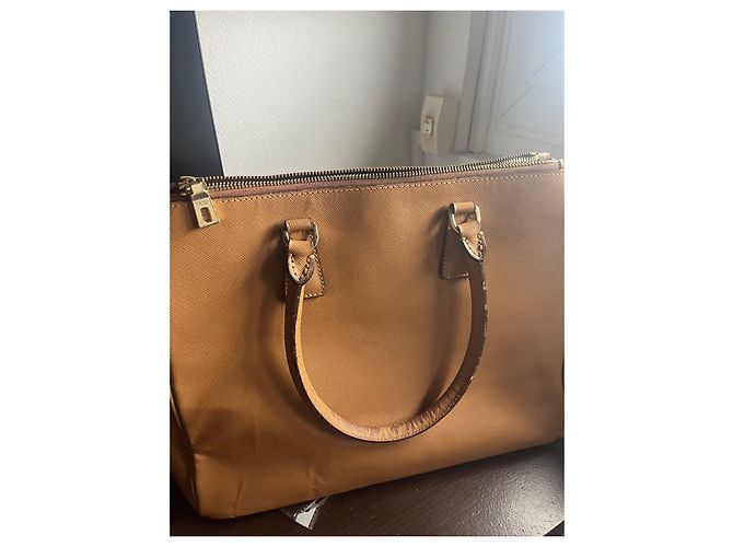 Bibliothèque Prada Leder Bookcase Tote in Caramel Karamell - Ansicht 2