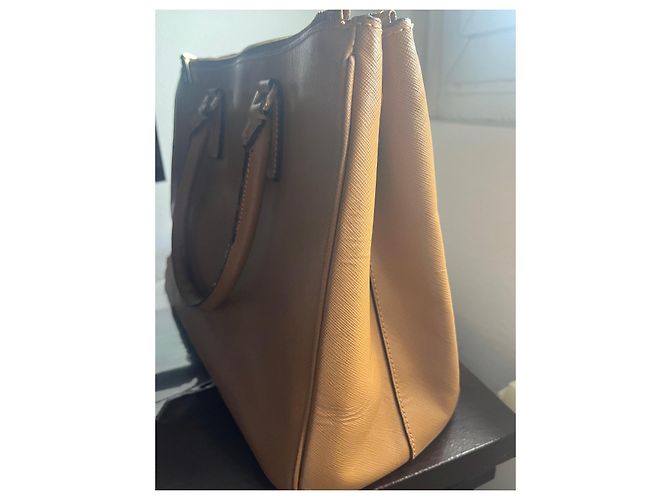 Bibliothèque Prada Leder Bookcase Tote in Caramel Karamell - Ansicht 3