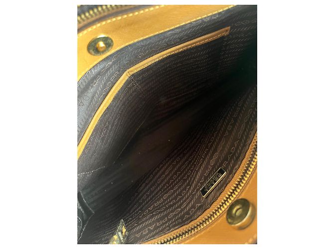 Bibliothèque Prada Leder Bookcase Tote in Caramel Karamell - Ansicht 5