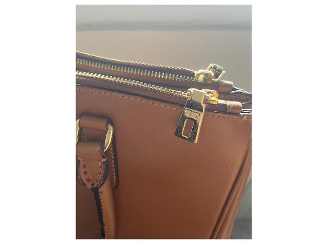 Bibliothèque Prada Leder Bookcase Tote in Caramel Karamell - Ansicht 6