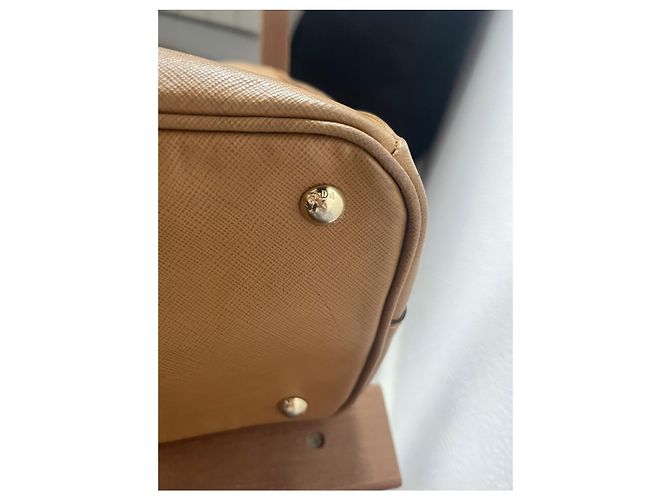 Bibliothèque Prada Leder Bookcase Tote in Caramel Karamell - Ansicht 7