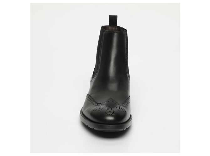 A. Testoni Testoni classic light male black booties - view 2