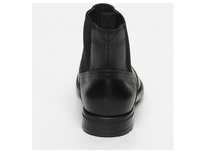 A. Testoni Testoni classic light male black booties - view 4