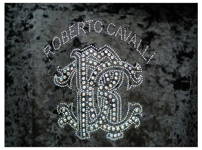 Conjunto de Jogging Roberto Cavalli en Terciopelo Negro - vista 2
