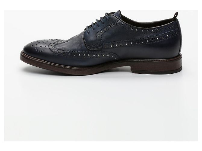 A. Testoni Derbies à lacets et clous Testoni Noir - vue 3