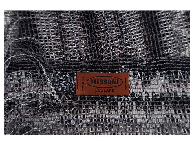 Missoni Chevron-Strickfoulard Weiß - Ansicht 4