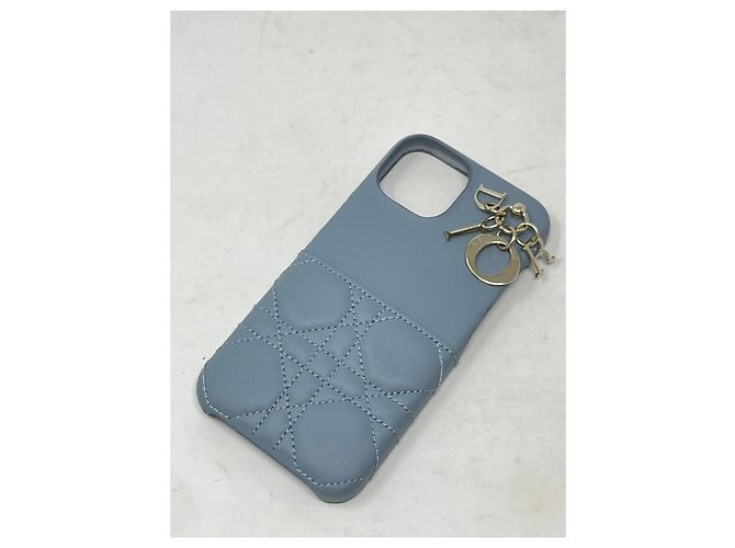 DAME-DIOR-FALL FÜR IPHONE 13 PRO Cannage Lammfell - Ansicht 2