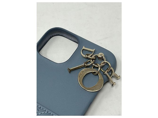 DAME-DIOR-FALL FÜR IPHONE 13 PRO Cannage Lammfell - Ansicht 3