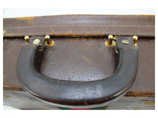 Gucci Bagages Tavel Vintage Marron - vue 13