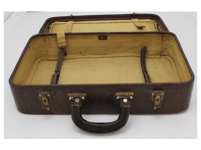 Gucci Bagages Tavel Vintage Marron - vue 8
