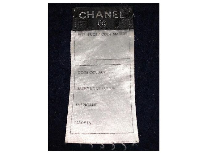 Malha Chanel de lã azul - vista 6