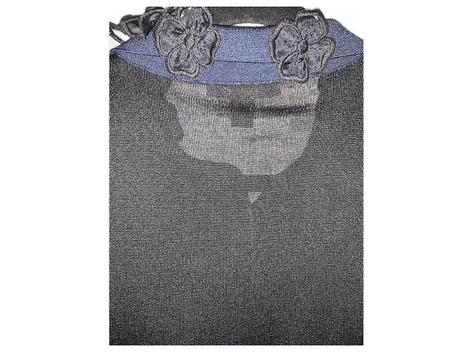 Abito Louis Vuitton in seta nero e blu XL - vista 6