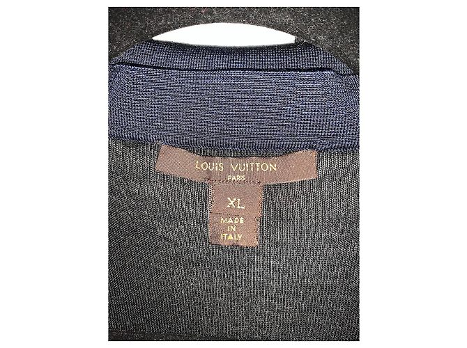 Abito Louis Vuitton in seta nero e blu XL - vista 9
