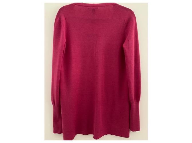 Louis Vuitton Strickjacke Rosa aus Seide und Kaschmir Pink - Ansicht 2