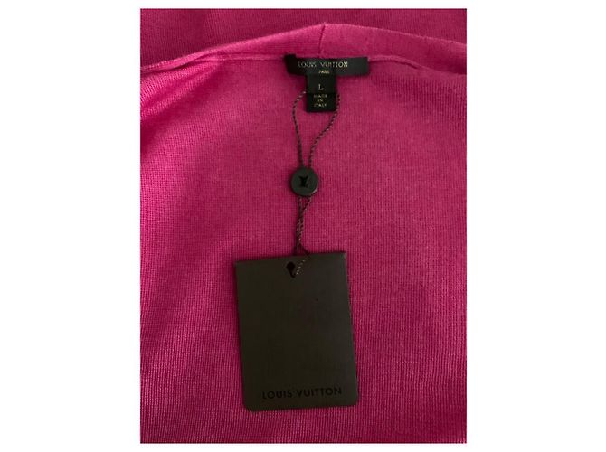 Louis Vuitton Strickjacke Rosa aus Seide und Kaschmir Pink - Ansicht 5