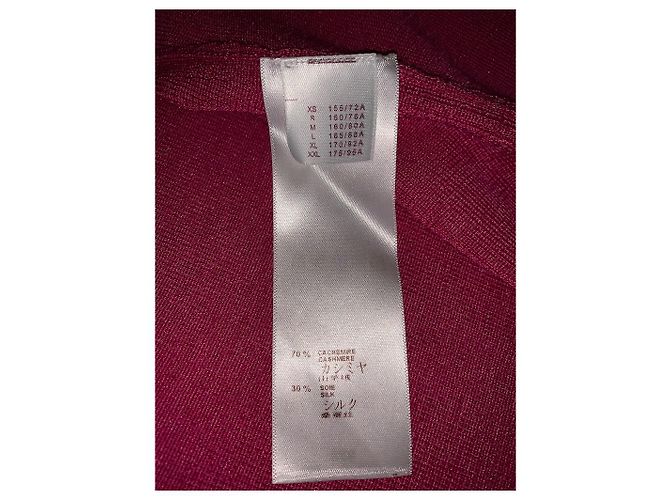 Louis Vuitton Strickjacke Rosa aus Seide und Kaschmir Pink - Ansicht 9