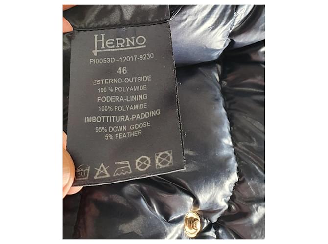 Herno Blue Polyamide Down Jacket - view 10