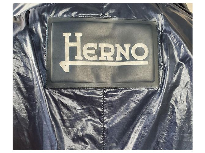 Herno Blue Polyamide Down Jacket - view 8