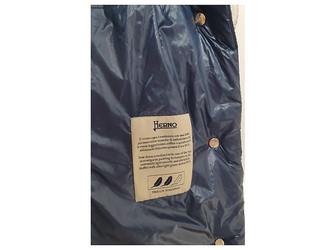 Herno Blue Polyamide Down Jacket - view 9