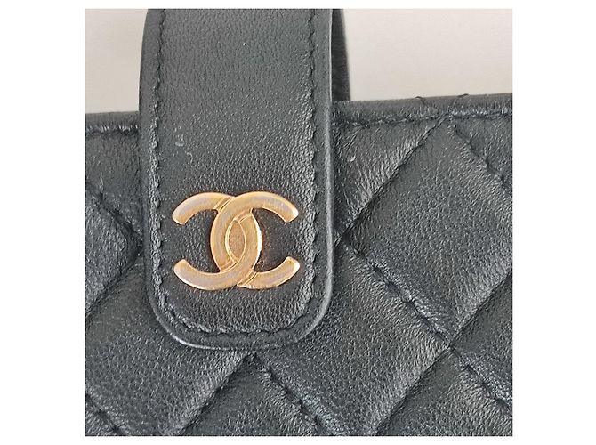Wallet On Chain Chanel Bolsos de embrague Negro - vista 13