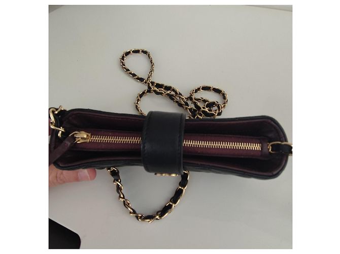 Wallet On Chain Chanel Bolsos de embrague Negro - vista 4