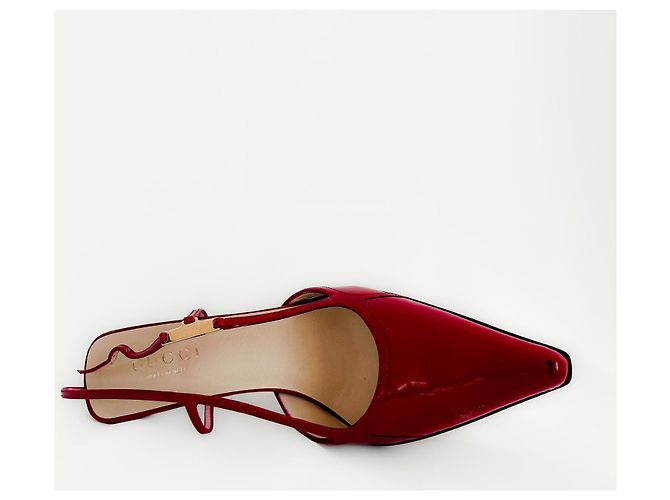 Gucci - Scarpin - Slingback-Pumps mit mittlerem Absatz Rot - Ansicht 4