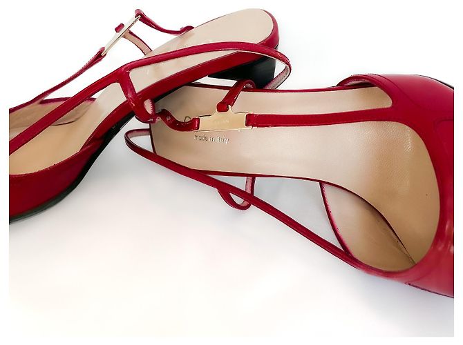 Gucci - Scarpin - Slingback-Pumps mit mittlerem Absatz Rot - Ansicht 5