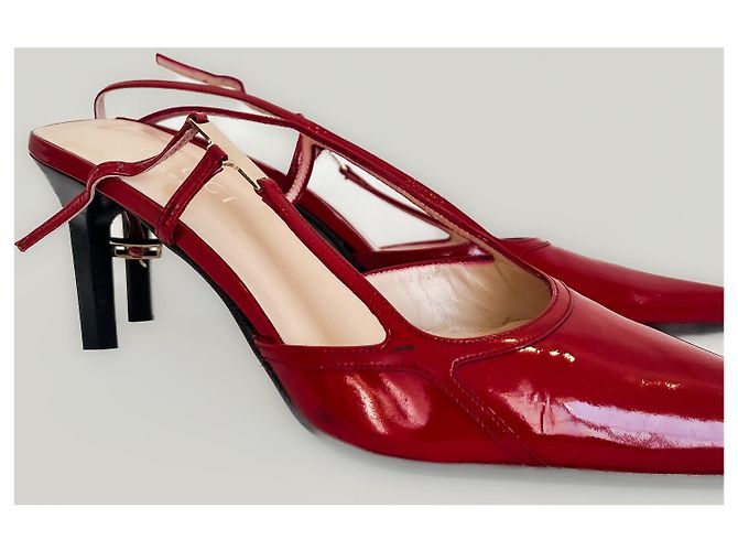 Gucci - Scarpin - Slingback-Pumps mit mittlerem Absatz Rot - Ansicht 6