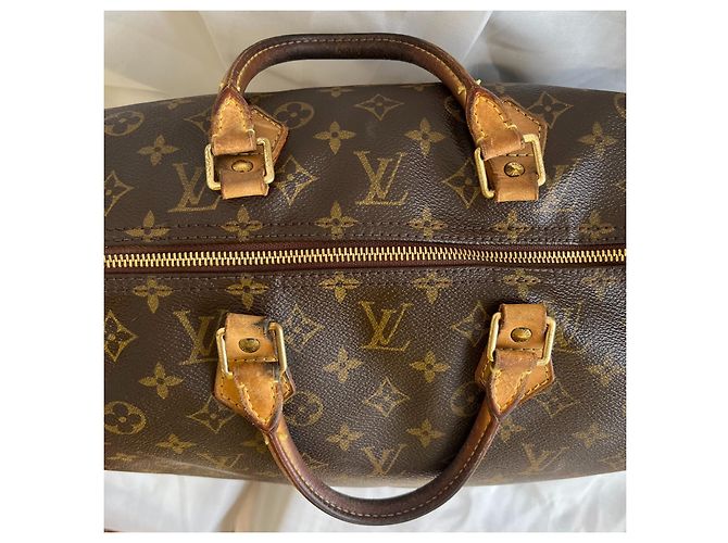 Borsa Louis Vuitton Speedy - Marrone - vista 11