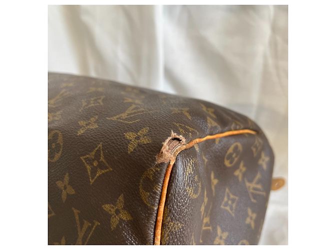 Borsa Louis Vuitton Speedy - Marrone - vista 12