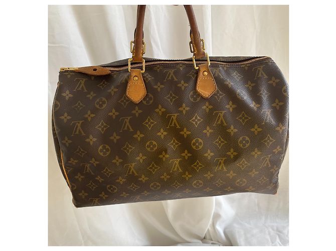 Borsa Louis Vuitton Speedy - Marrone - vista 15