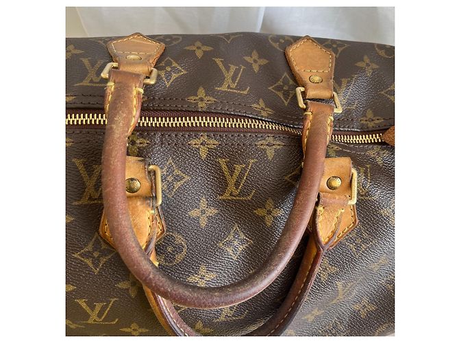 Borsa Louis Vuitton Speedy - Marrone - vista 17