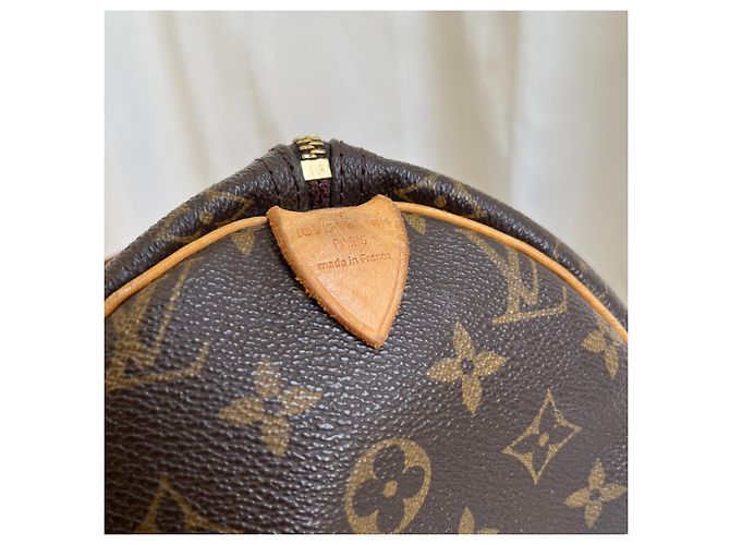 Borsa Louis Vuitton Speedy - Marrone - vista 7