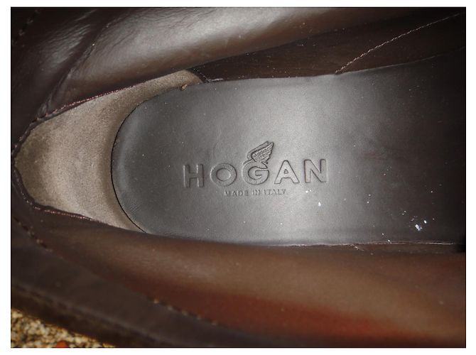 Stivali Hogan desert boot scamosciati marrone scuro 40 - vista 6