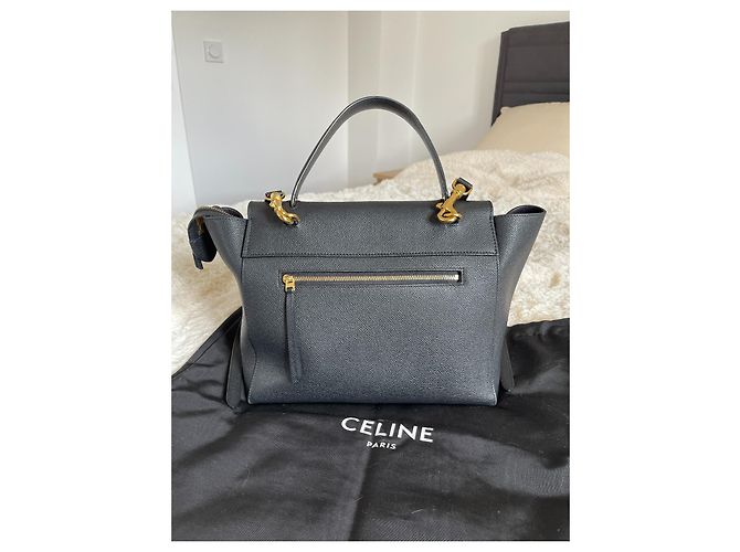 Belt Bag Borsa a mano Céline Belt Mini in pelle nera Nero - vista 3