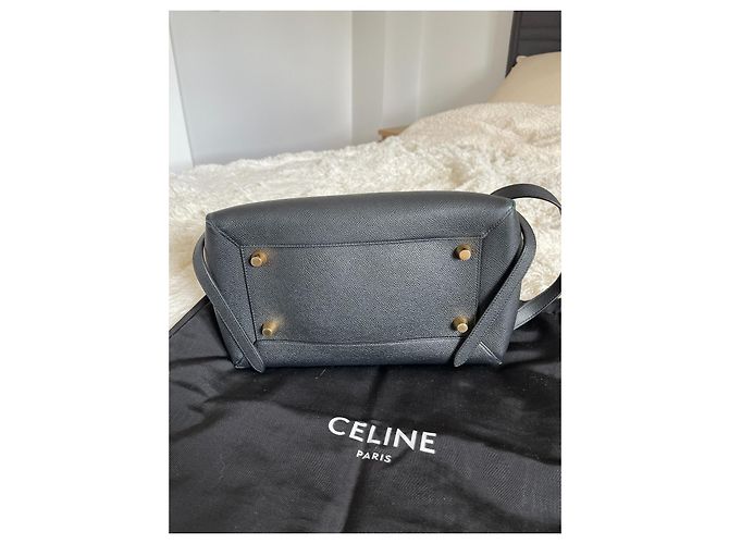Belt Bag Borsa a mano Céline Belt Mini in pelle nera Nero - vista 4