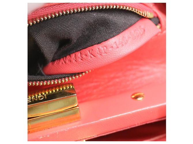 FENDI micro picaboo borsa a mano in pelle 2modo Orange Auth am3883 Arancione - vista 11