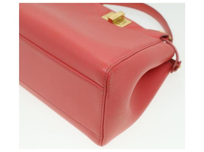 FENDI micro picaboo borsa a mano in pelle 2modo Orange Auth am3883 Arancione - vista 17