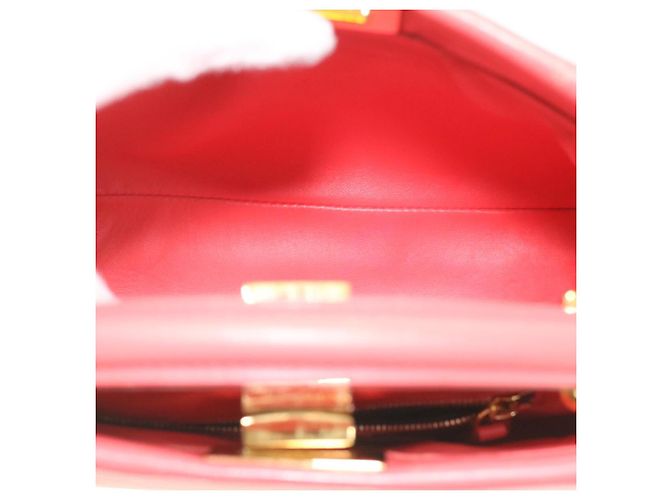 FENDI micro picaboo borsa a mano in pelle 2modo Orange Auth am3883 Arancione - vista 23