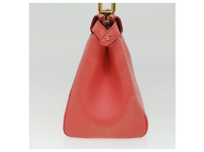 FENDI micro picaboo borsa a mano in pelle 2modo Orange Auth am3883 Arancione - vista 4