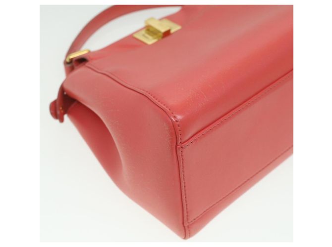FENDI micro picaboo borsa a mano in pelle 2modo Orange Auth am3883 Arancione - vista 8