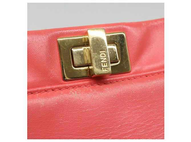 FENDI micro picaboo borsa a mano in pelle 2modo Orange Auth am3883 Arancione - vista 9