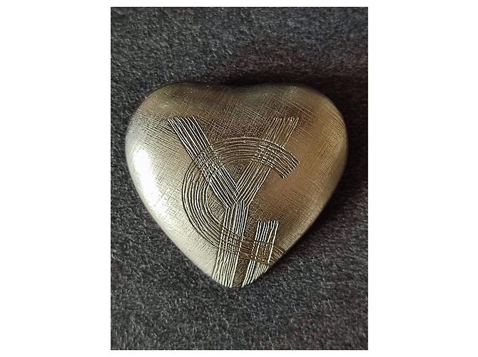 Spilla cuore Yves Saint Laurent argento metallo - vista 3