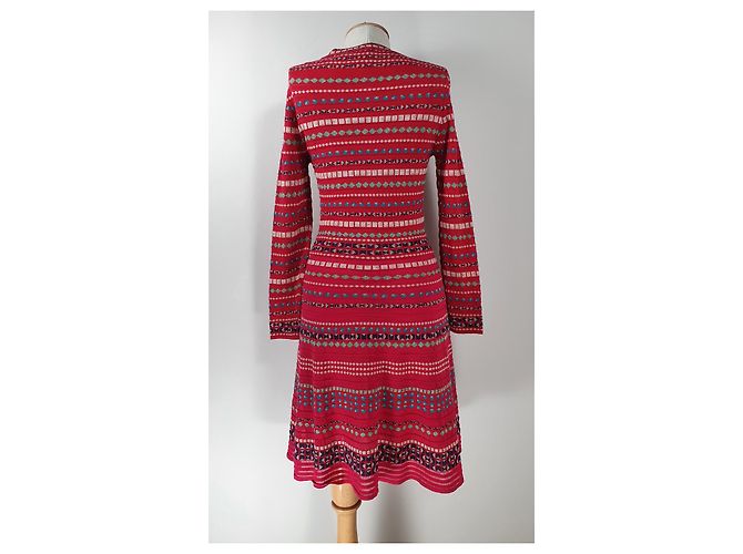 Abito M Missoni Rosso in Cotone e Viscosa IT44 Multicolore - vista 4