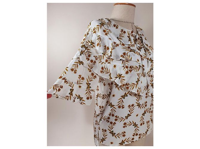 Sandro Schmetterlingsbluse Viscose Mehrfarben - Ansicht 3