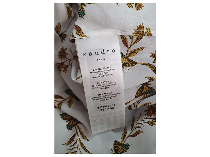 Sandro Schmetterlingsbluse Viscose Mehrfarben - Ansicht 6
