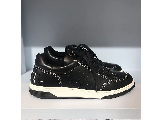 CHANEL Scarpe da ginnastica T.Unione Europea 45 vacchetta Nero - vista 3